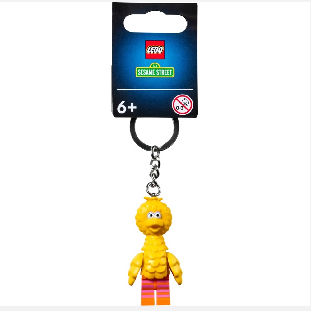 🆕 LEGO Big Bird Keychain